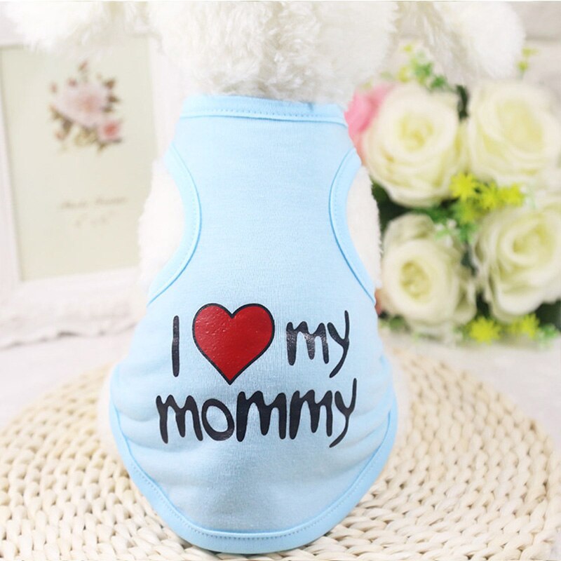 Cheap Small Dog Clothes Summer Spring T Shirt Dog Vest Lovely Pet Clothes Cat Dog Clothes for Small Dogs Tshirt Chihuahua Vest: Blue / XL for 4-5.5 kg