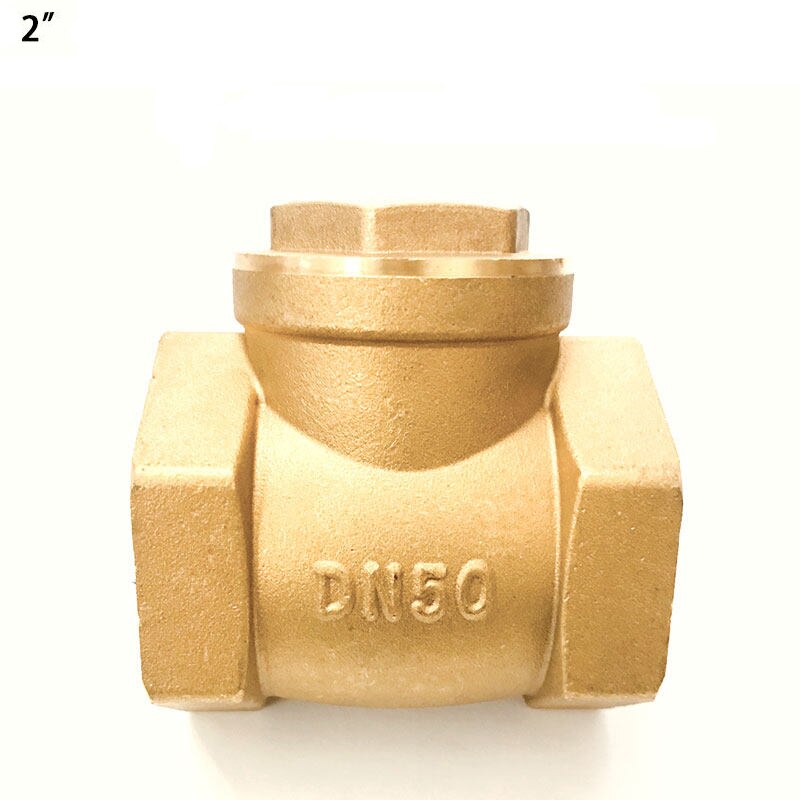 Válvula antirretorno de boca de alambre de latón Horizontal, rosca hembra de cobre completa, 1/2 &quot;, 3/4&quot;, 1 &quot;, 2&quot;