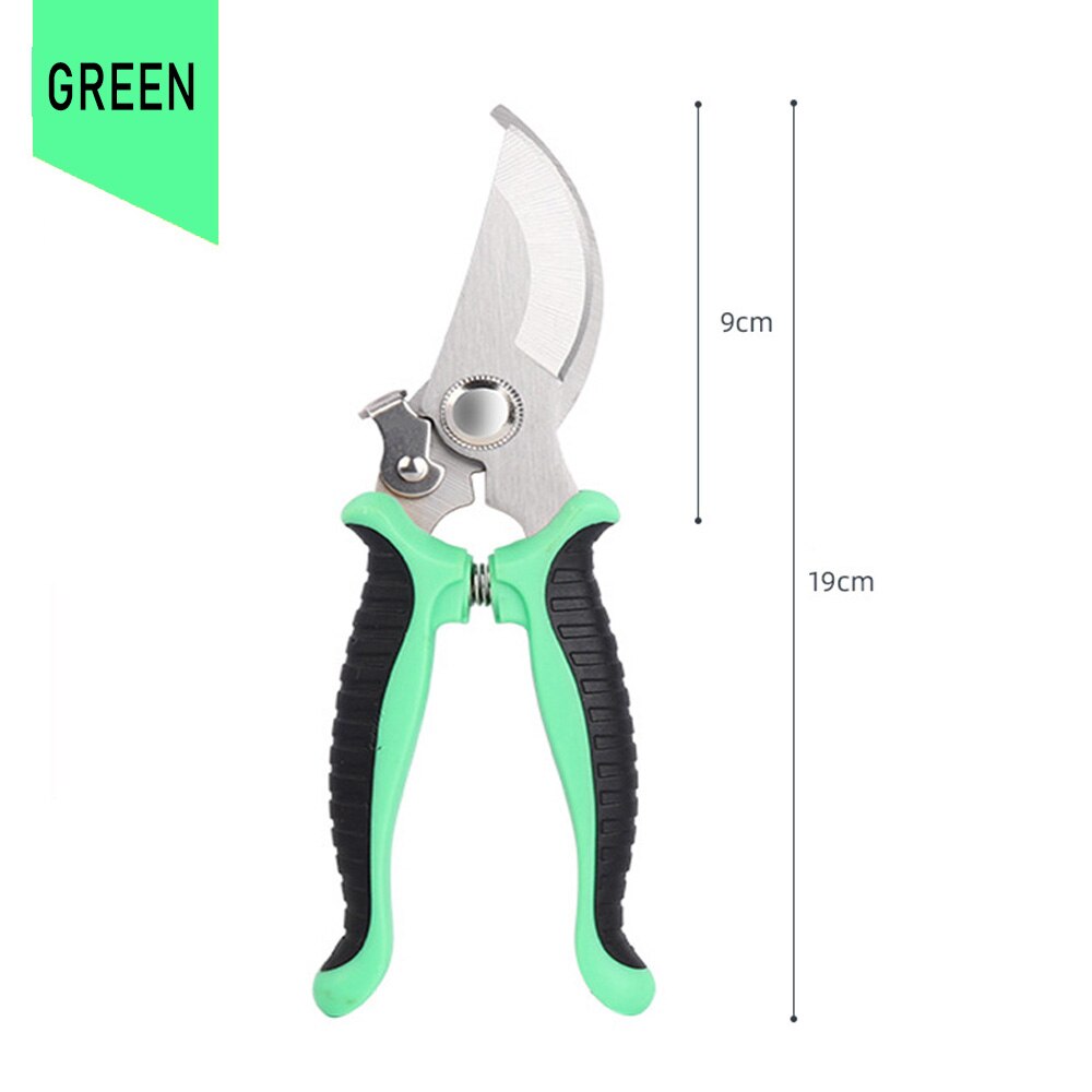 Stainless Steel Scissors Pruner Secateurs Pruning Bypass Sharpener Loppers Garden Tool Bonsai Flower Cultivation Snip Floral