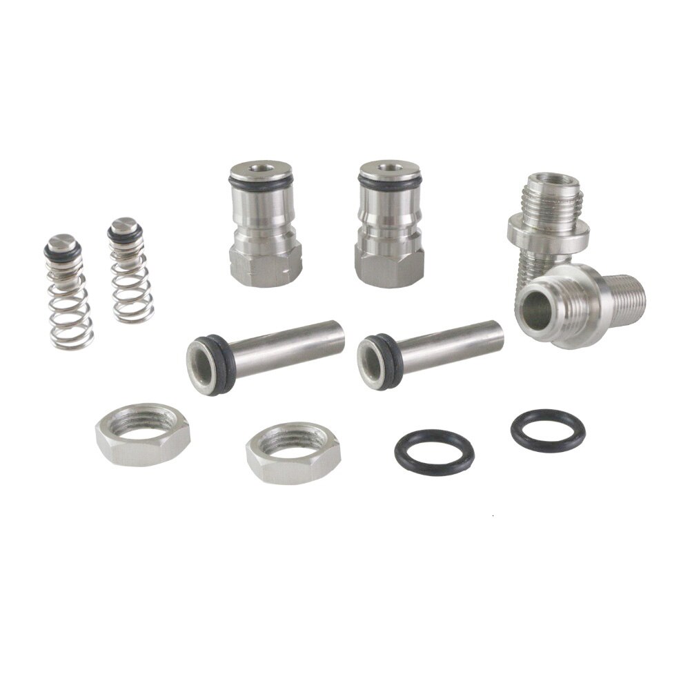 Homebrew 19/32-18"UNF Ball Lock Post With 1/4 Inch Thread Bulkhead Assembly Bulkhead Gas/Liquid Ball Lock Corny Keg Adapter