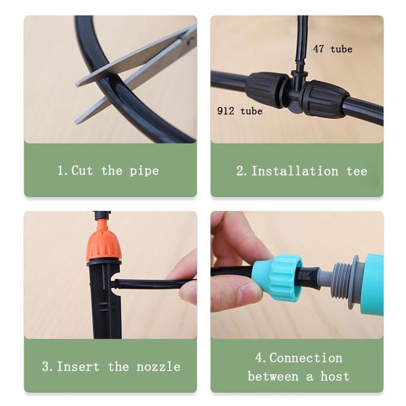 30M Smart Garden plant Drip Irrigation System Automatic Water Pump time Watering Device Sprinkler Spray Cooling Watering Potted