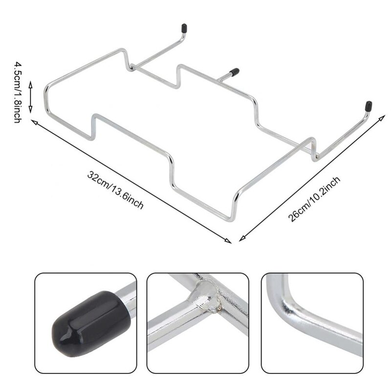 Vuilniszak Houder, 13.6X 10.2X1.8 Inch Outdoor Prullenbak Bag Frame Houder Ondersteuning Rack Keuken Opknoping Vuilniszak Frame Beugel