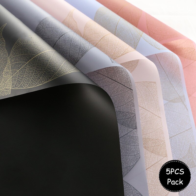 5PCS/Pack Leaf Mist Scrapbook Paper DIY Card Envelope Origami Craft Paper Flower Wrapping Box Decoration Packaging Supplies