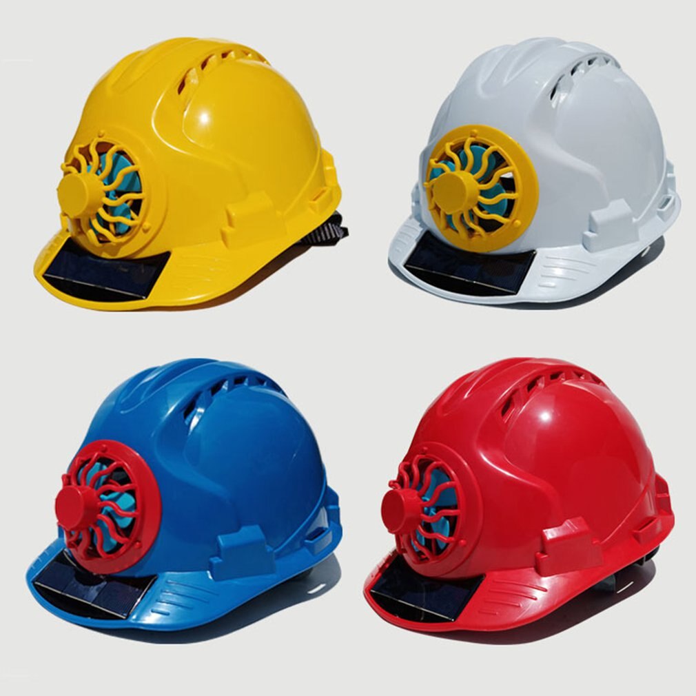 Sikkerhedshjelm med ventilator 2.0 konstruktion skygge solbeskyttelse solopladning hjelm konstruktion hjelm klimaanlæg hat
