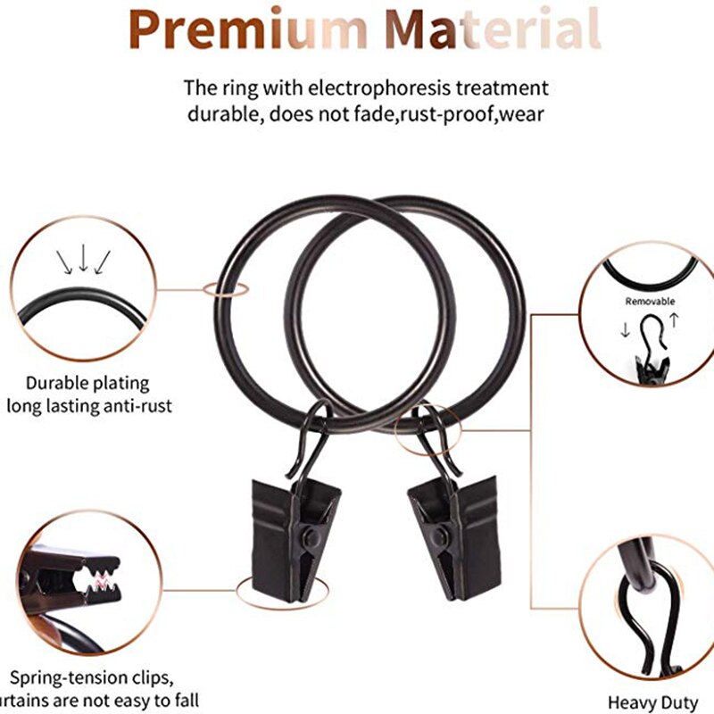 100 stuks roestvrijstalen gordijnklemmen met haken voor het ophangen van klemhangers, dakgoothaken voor feestverlichting, buitendraadhouder