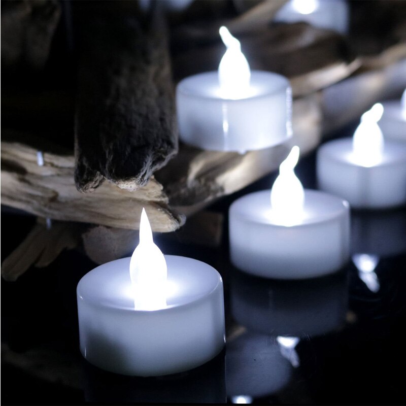 6pcs LED Glow in the Dark Candles Householed Velas Led Battery-Powered Flameless Candles Home Decoartion Toys For Children