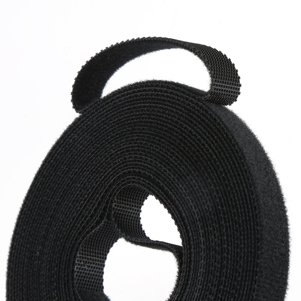 Black Nylon Cable Manager Winder Cable Clip Ties Belting Magic stickers Strap Magic stickers convenient