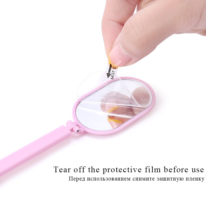Vergrootglas Controleren Wimper Extension Enten Spiegel Acryl Handvat Plastic Mond Orale Tanden Zorg Wimpers Make-Up Tool