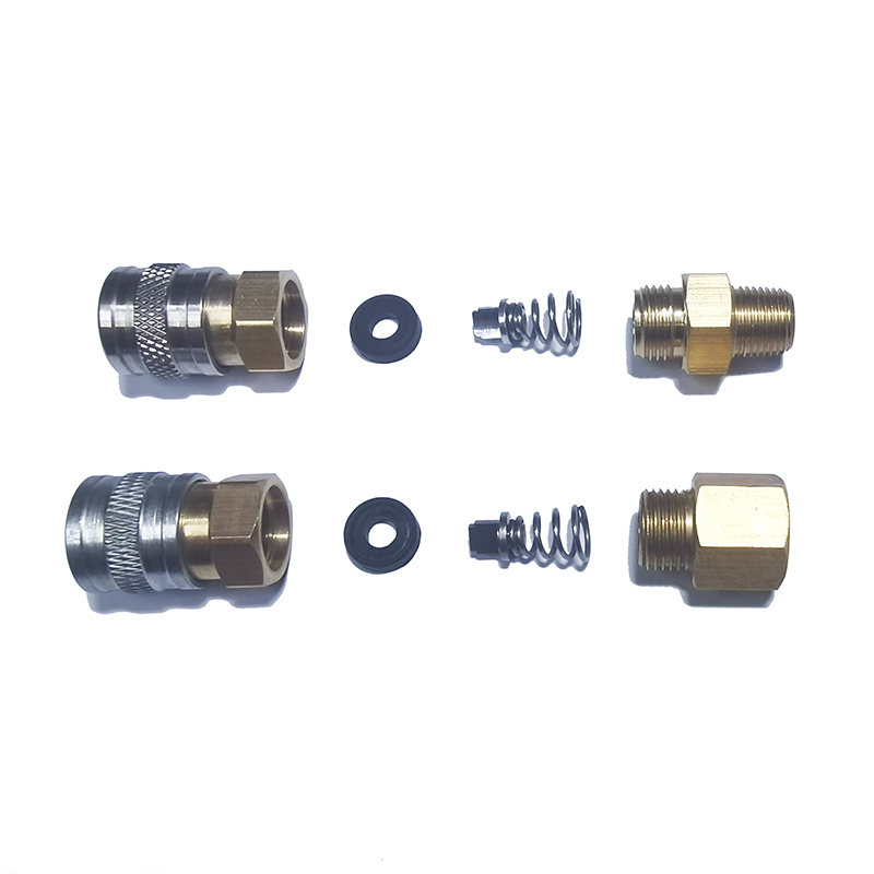Nuovo Air HPA Soft Magazine rubinetti adattatore valvola adattatore maschio Foster attacco a sgancio rapido Marui KJW/WE KSC/KWA (US)