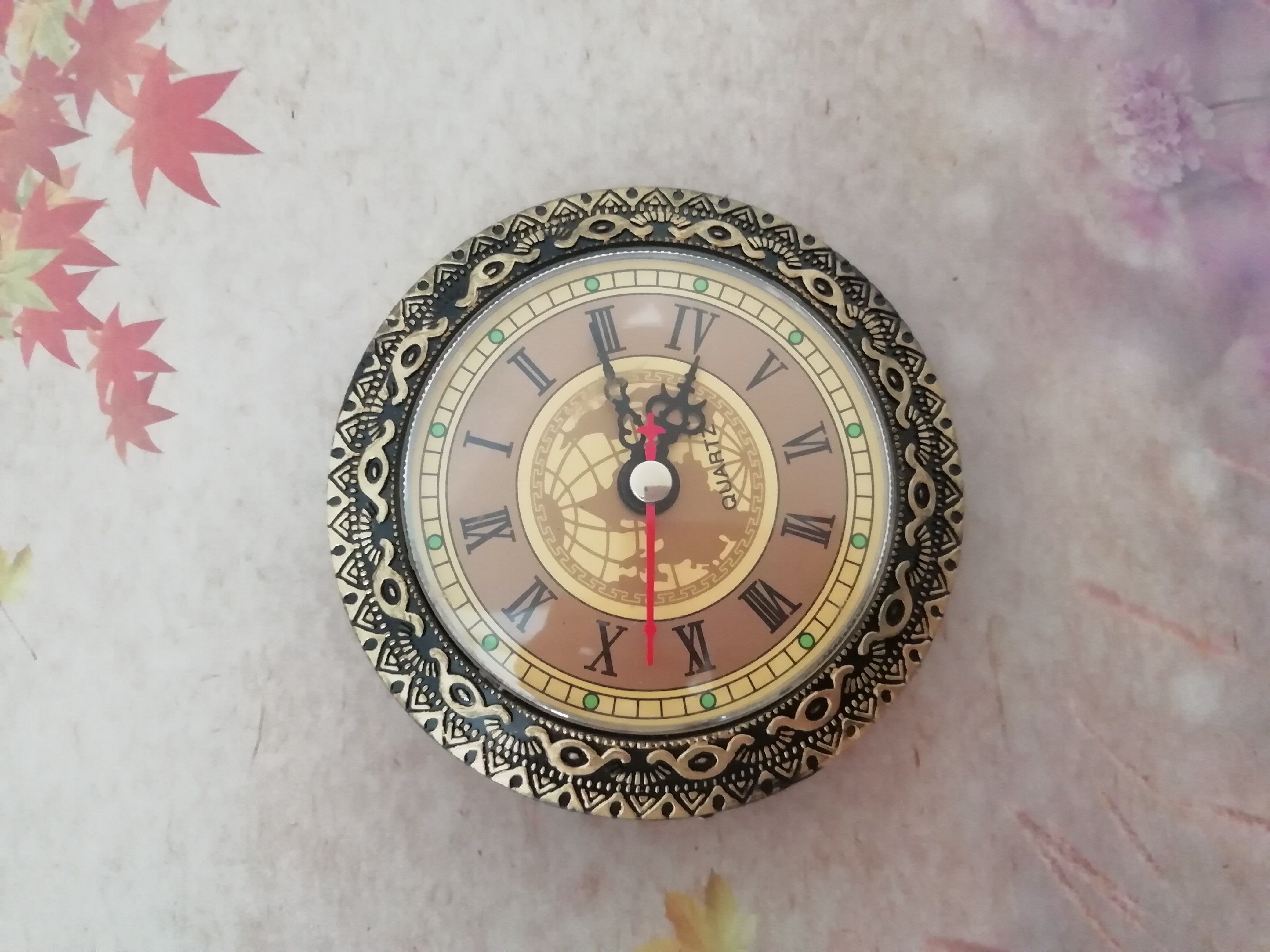 10PCS The Old Battery Quartz FIT-UP Clock Insert Diameter 92MM DIY Desk Clock Making Kits