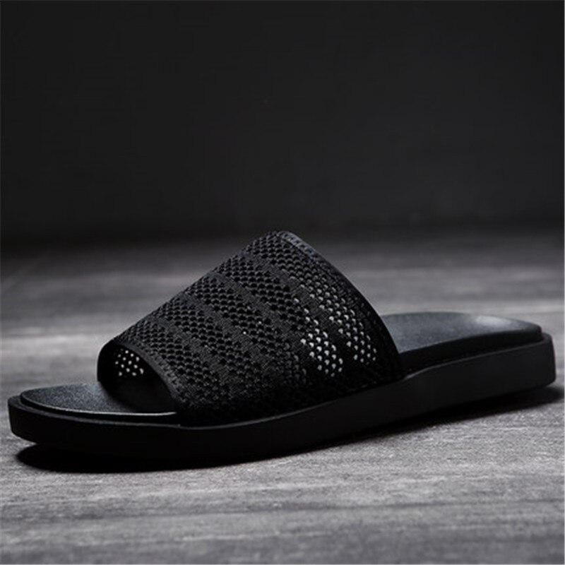 Arena de playa verano agujero nueva personalidad hombres zapatillas sandalia al aire libre no resbaladizo playa zapatillas arrastre