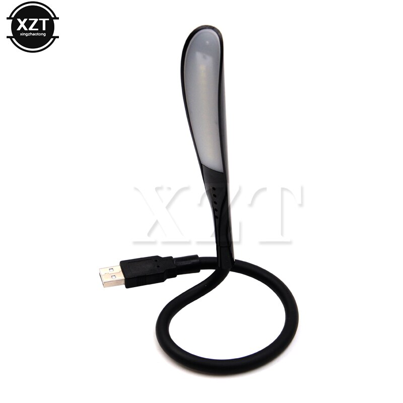 Portable Foldable Laptops USB LED Light Touch Sensor Dimmable Table Desk Lamp for Power Bank Camping PC Laptops Night Lighting: black