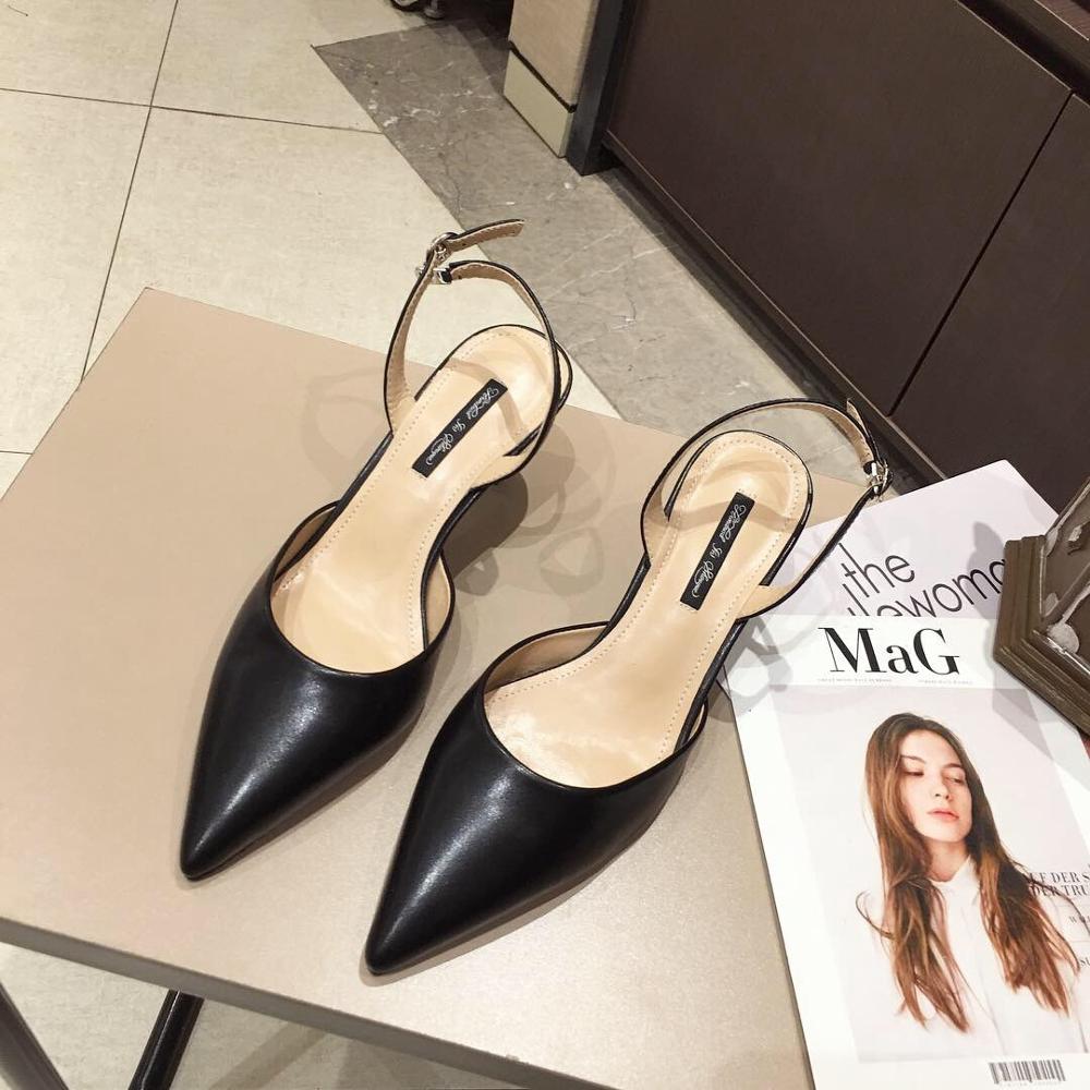 Sandalias de lunares para mujer Zapatos de tacón alto delgados con tiras traseras sandalia zapatos de verano para mujer Zapatillas de playa: Black / 5