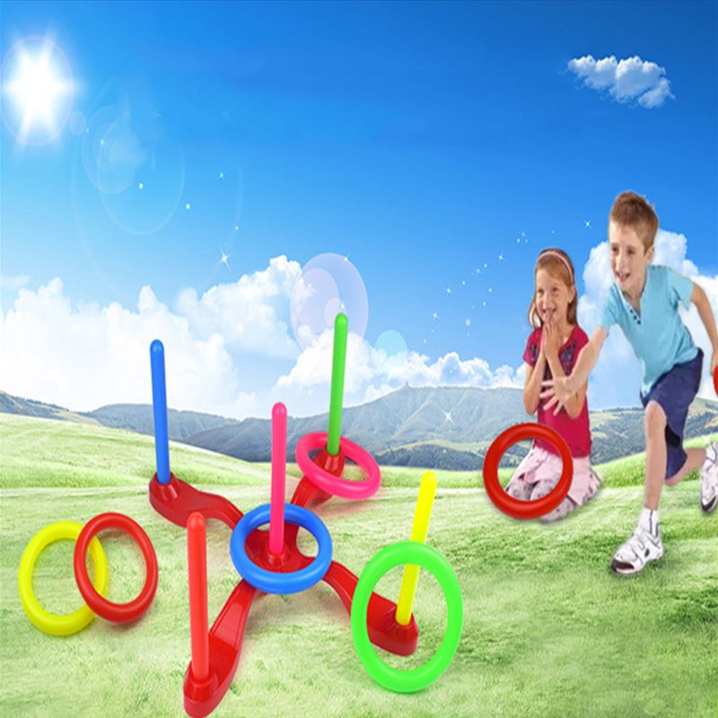 10 Stuks Plastic Toss Ringen Doel Gooien Carnaval Achtertuin Park Games Kinderen Intelligentie Ontwikkeling Educatief Oefening Speelgoed