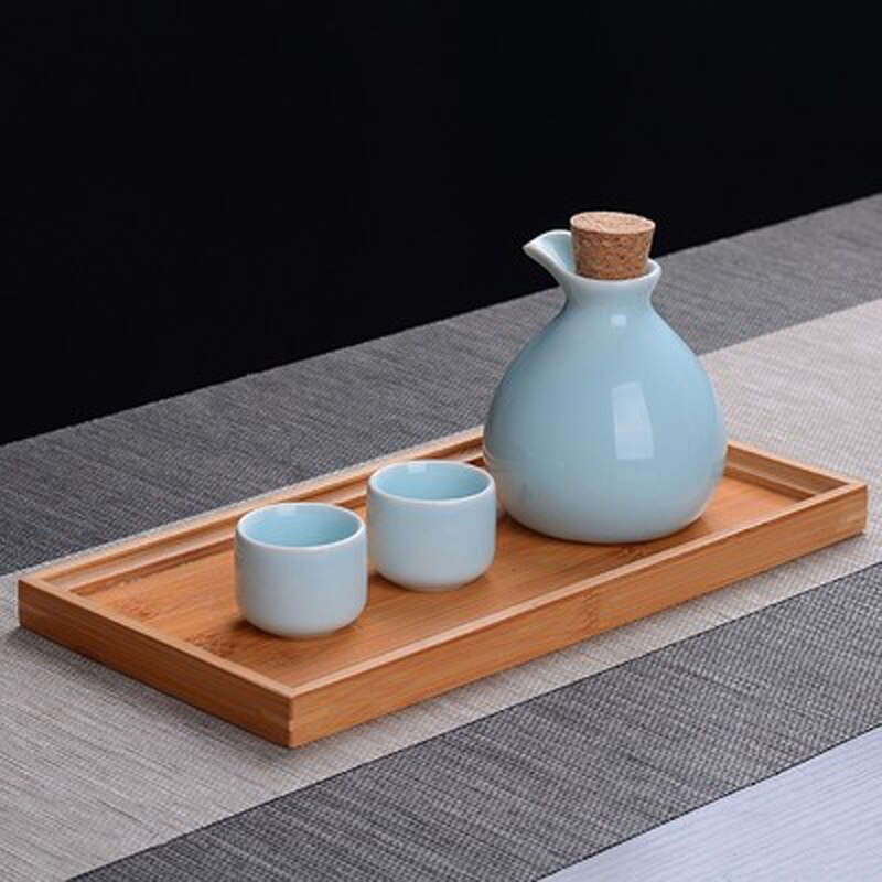 1 kruka  of 2 koppar vintage keramik sake kruka muggar set flagon sprit kopp sprit koppar set japansk sake vin set: Stil 2