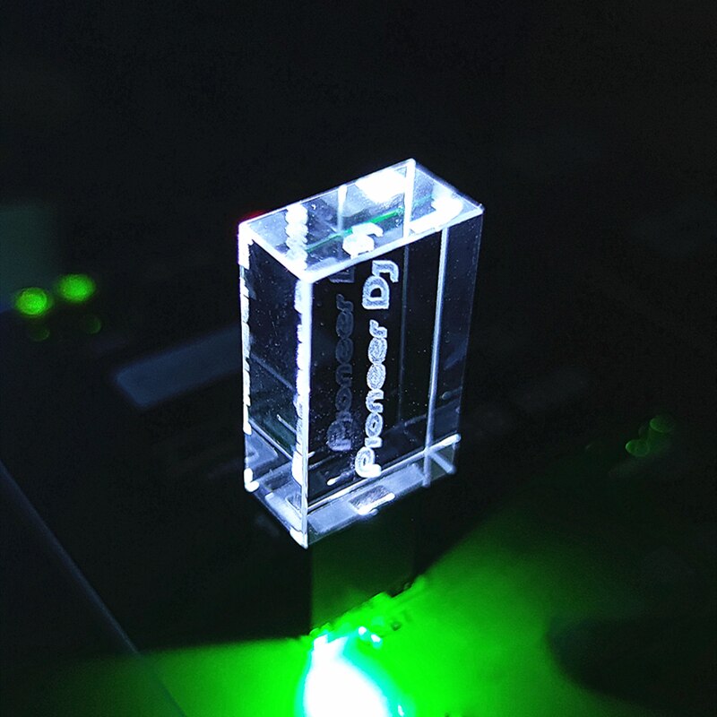 Brand Usb 3.0 High Speed Schrijven Lezen Kleurrijke Led Licht Dj Premium Led Pendrive Met Doos 16Gb 32gb 64Gb 128Gb: 3.0 64GB / White LED
