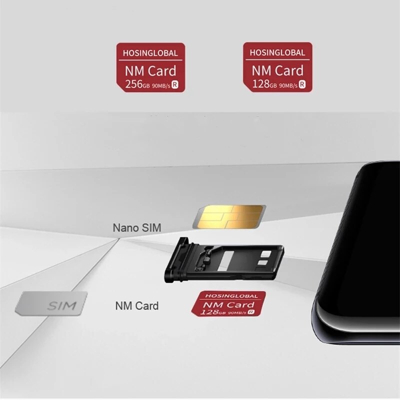 High Speed NM Card 128GB 256GB Nano Memory Card 90MB/s For Huawei Mate40 Mate30X Pro P30 P40 Pro series Nova5 6 MatePad Original