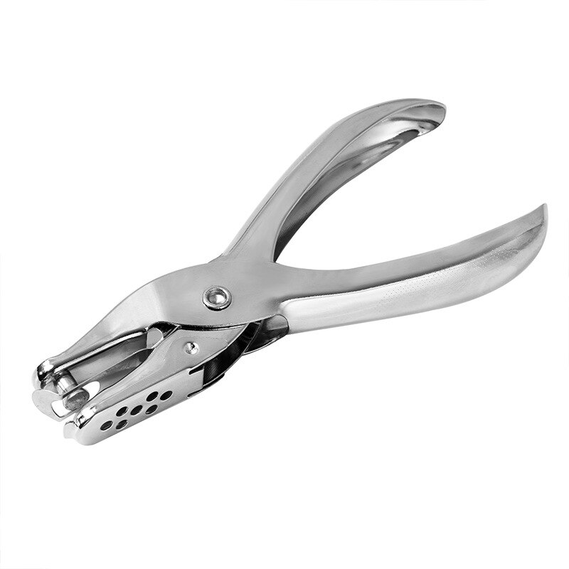 Metalen Enkele Perforator Hand Papier Punch Een Gat Scrapbooking Tang Ponsen 6mm Cirkel Kaart Cut Punch Leathercraft Gereedschap