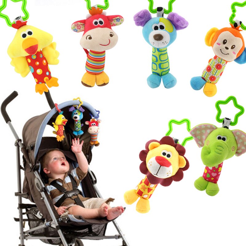 Montessori Rammelaars Dier Bed Bel Mobiles Peuter Speelgoed Crib Speelgoed Voor Kids Zachte Muzikale Educatief Pasgeboren Baby Rammelaars