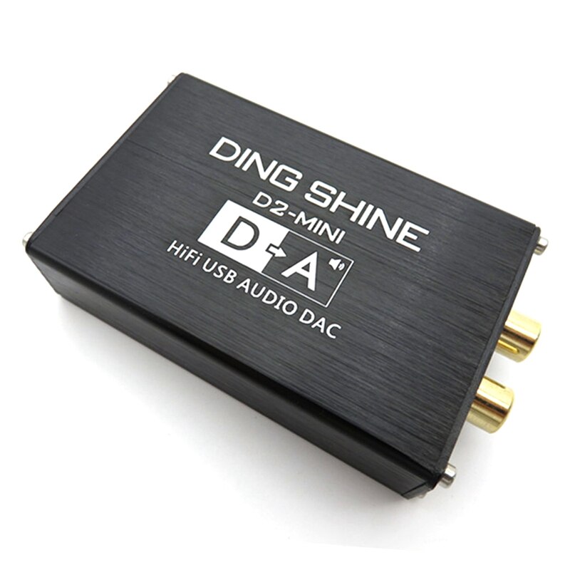 Décodeur Audio DAC HIFI USB, carte son, Support 32 bits 384KHz pour amplificateur, cinéma maison, sortie RCA: Default Title