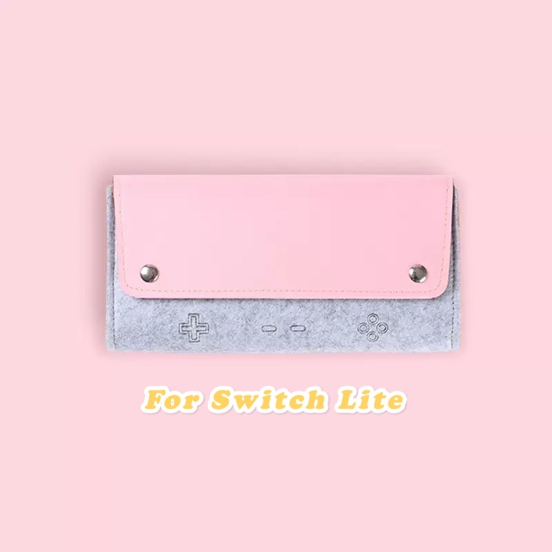 Protective Shell For Switch lite Portable Cute Pouch Travel Carrying Case NS Console Bag Switch Joy-Con &amp; Accessories: PINK(Lite)