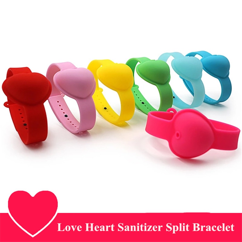 Pulsera Gel Hydroalcoholic Wristband Distributore di Lavaggio Riutilizzabile Disinfettante per le mani di Erogazione Del Braccialetto Per i bambini Il regalo Supporto Per Polso