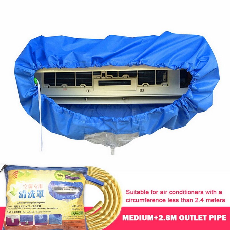 Di Pulizia aria Condizionata Copertura Condizionatore D'aria Strumento di Pulizia aria Condizionata Sacchetto di Acqua-1: M con 2.8m tube