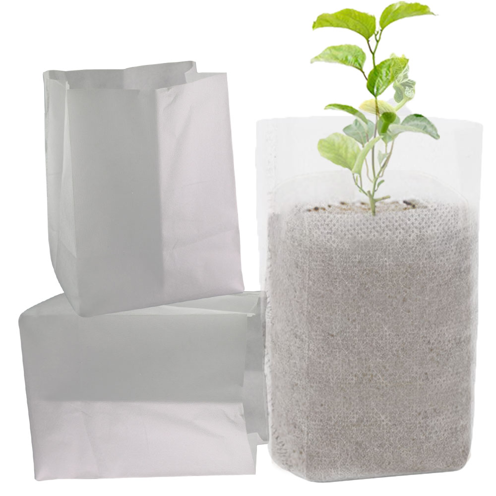 50/100PCS Fabric Biodegradable Nursery Bags Non-Woven Eco-Friendly Seedling Plants Pot for Garden Greenhouse Cultivate Growing