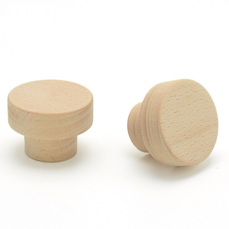 Gancho de madera Natural para colgar ropa, colgador de ropa montado en la pared, Soporte redondo decorativo para llaves, manija de puerta, accesorios de baño, ganchos decorativos
