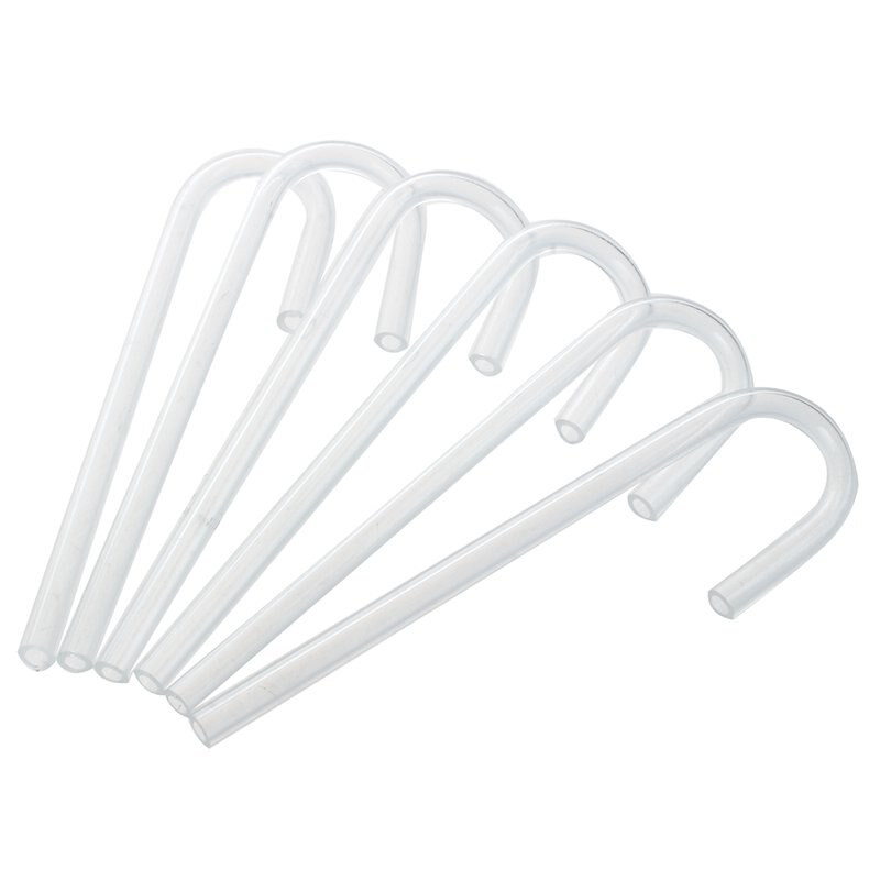 6pcs Acrylic Pipe U Shape Tube Bend for Aquarium Co2 System/Diffuser: Default Title