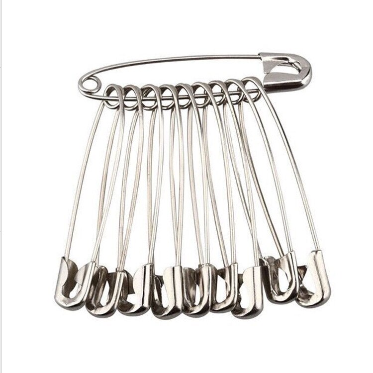 1Pack Good steel safety pins very strong for sewing & craft steel Many size FOR GARMENT