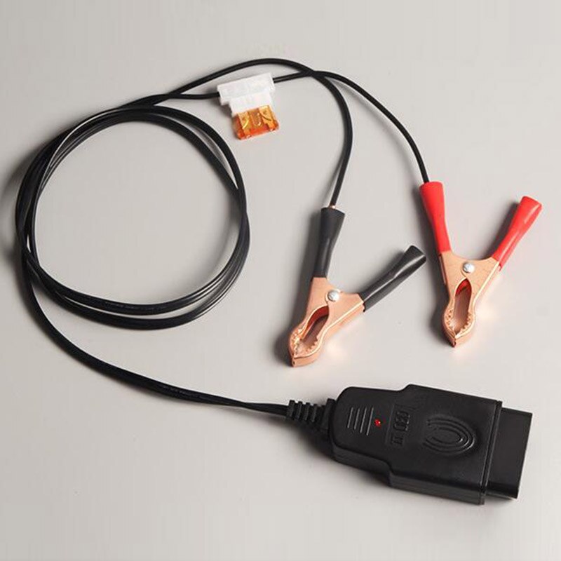 30A Car Computer Memory Saver OBD2 Battery Replacement Tools Extended Cable Clip Replace the Battery Leakage Detection Tool