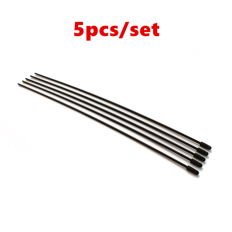 Tube récepteur d&#39;antenne en plastique, 300mm, avec capuchon pour récepteurs 2.4ghz, pièces de bateau pour voiture 1/5 1/8 1/10 RC, 5/20 pièces: black 1 set