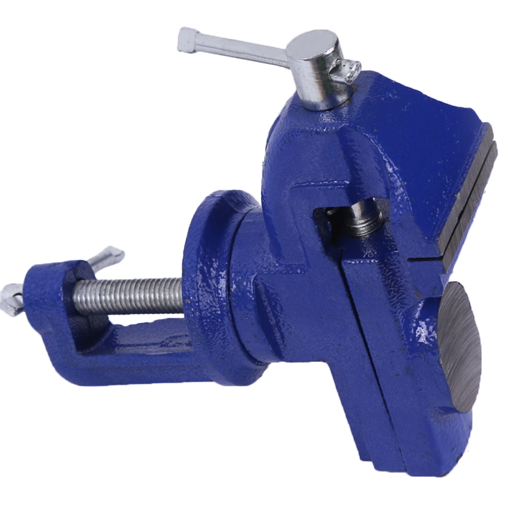 KKMOON Cast Iron Table Top Clamp Press Vice Light Duty Mechanic Clamp-on Table Vise 360 Degree Swivel Base with Anvil