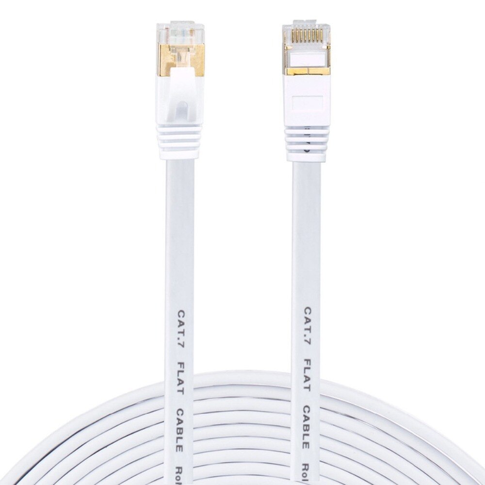 Kabel Ethernet RJ 45 Cat7 przewód Lan STP kabel sieciowy RJ45 do kompatybilnego z Cat6 kabla Patch do routera kabel Ethernet Cat7
