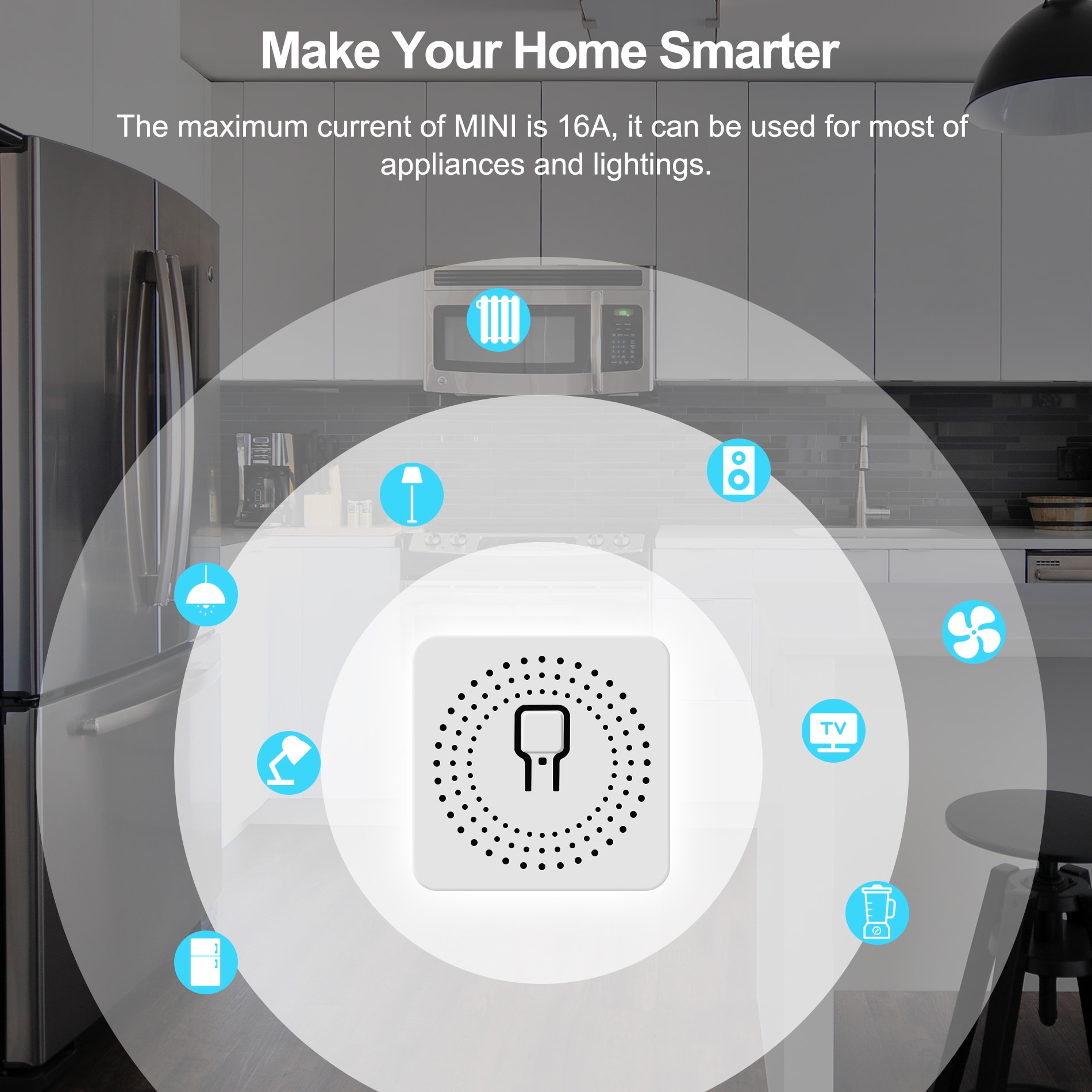 16a mini smart wifi diy switch understøtter 2- vejs kontrol, smart home automation modul, fungerer med alexa google home smart life app
