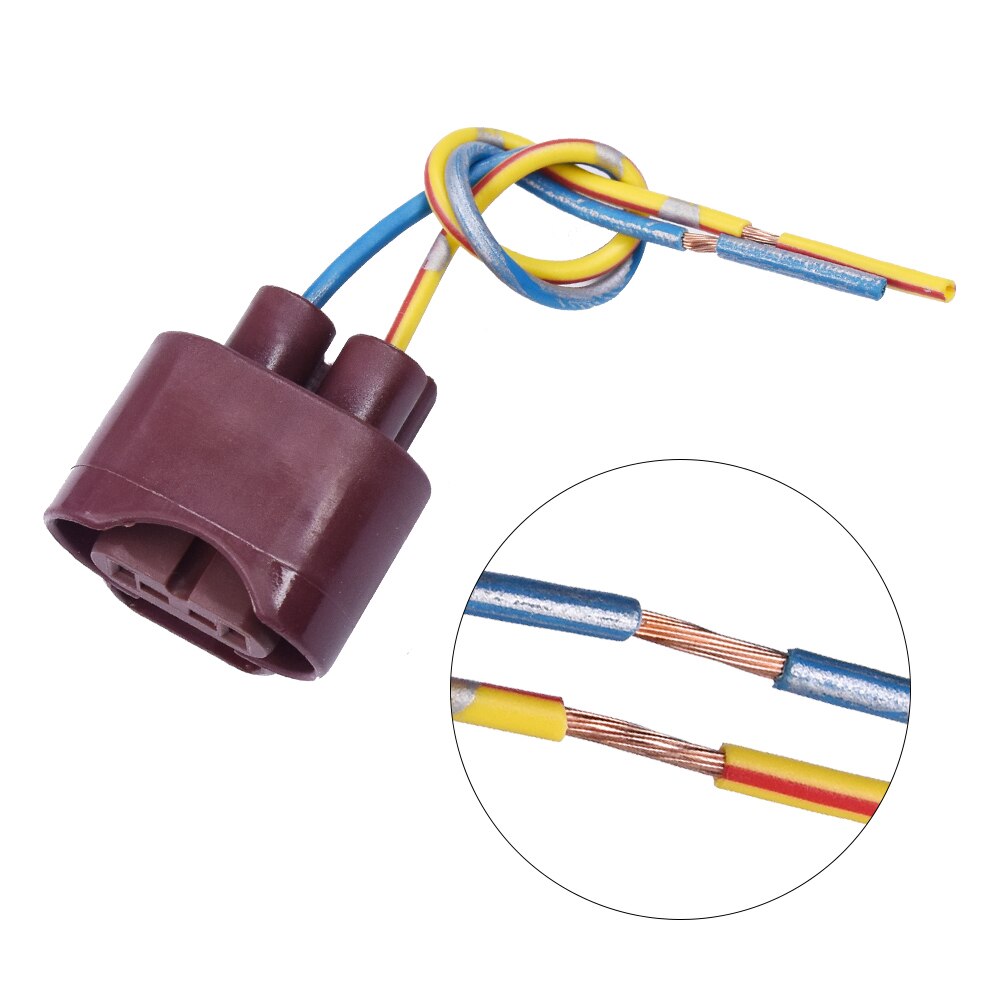 YUNPICAR 9005 HB3 H10 9145 Bulb Socket Female Adapter Extension Wiring Harness Connector for Headlight Fog light 2PCS