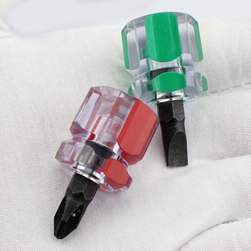 Mini Screwdriver Home Short Metal Slotted Screwdriver Ultrashort Screw Driver Screwdrivers Repairing Hand Tool