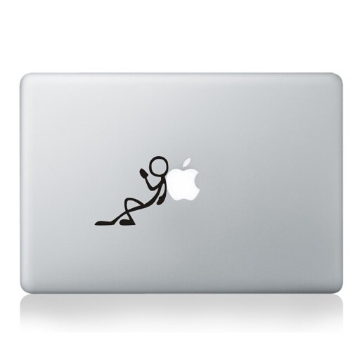 Funny Cartoon Laptop Partial Sticker for Apple Macbook Pro Air Retina 11 12 13 15 Laptop PVC Vinyl Decal laptop Skin Sticker: MB black-Part A(6)