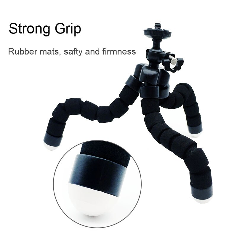 Peeynnt pour GoPro accessoires Flexible Mini poulpe trépied avec vis pour Go Pro Hero 8 7 6 5 4 3 monture pour Xiaomi yi 4k Eken H9