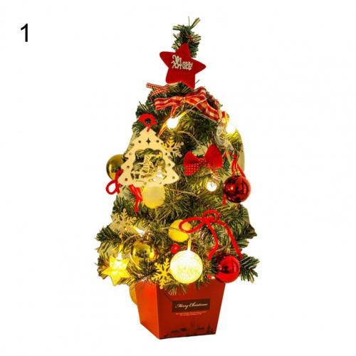1 Set Simulation Christmas Tree Attractive LED Beautiful Handmade Christmas Tree Model Reusable Christmas Tree Display: 1