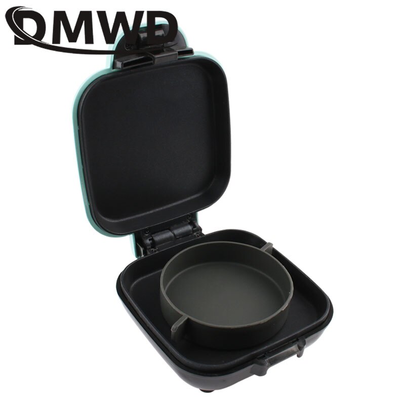 DMWD 110V/220V Elektrische Ei Torte Maschine Mini Grill Panini Braten Ofen Nicht-Stock Toaster Kuchen frühstück Licht Lebensmittel Maschine EU UNS