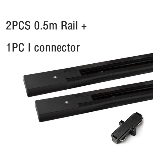 2 fili Set LED Track Light AC220V-240V 12w 18W 24W Alluminio nero Track Illuminazione Rail Spot Led per la cucina domestica Negozio di abbigliamento: Rosso scuro / Brown