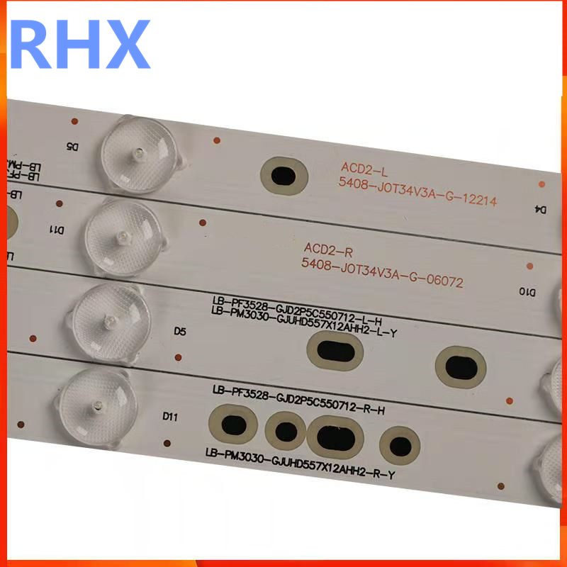 LED backlight strip 12 lamp for AOC 55"TV 55PUF6701/T3 GJ-2K15-D2P5C-550-D712-AF62-V1-R L 55PUF6461/T3 TPT5501J 55PUF6061/T3