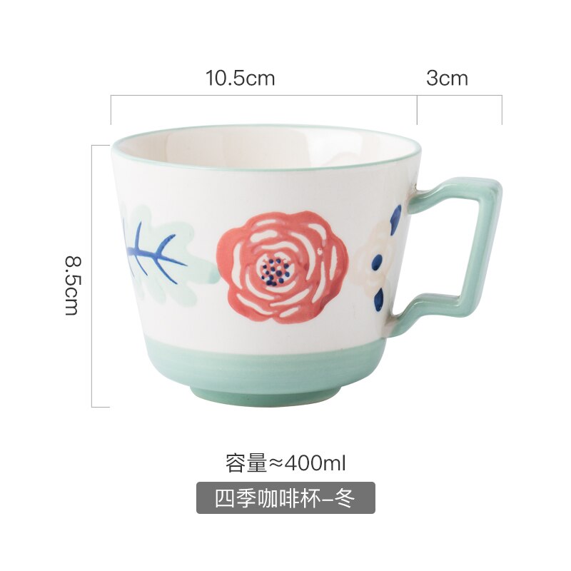 Plaine blanc os chine tasse à café en porcelaine de luxe en céramique Vintage tasse café café thé tasse Thermo Taza café Couple tasse EE50BD: B