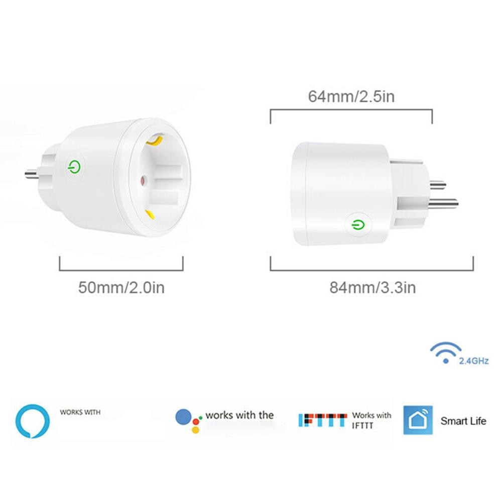 APP Remote Control Home WiFi Smart Power Socket Wireless Timer Smart Plug Switch Outlet EU Plug 10a