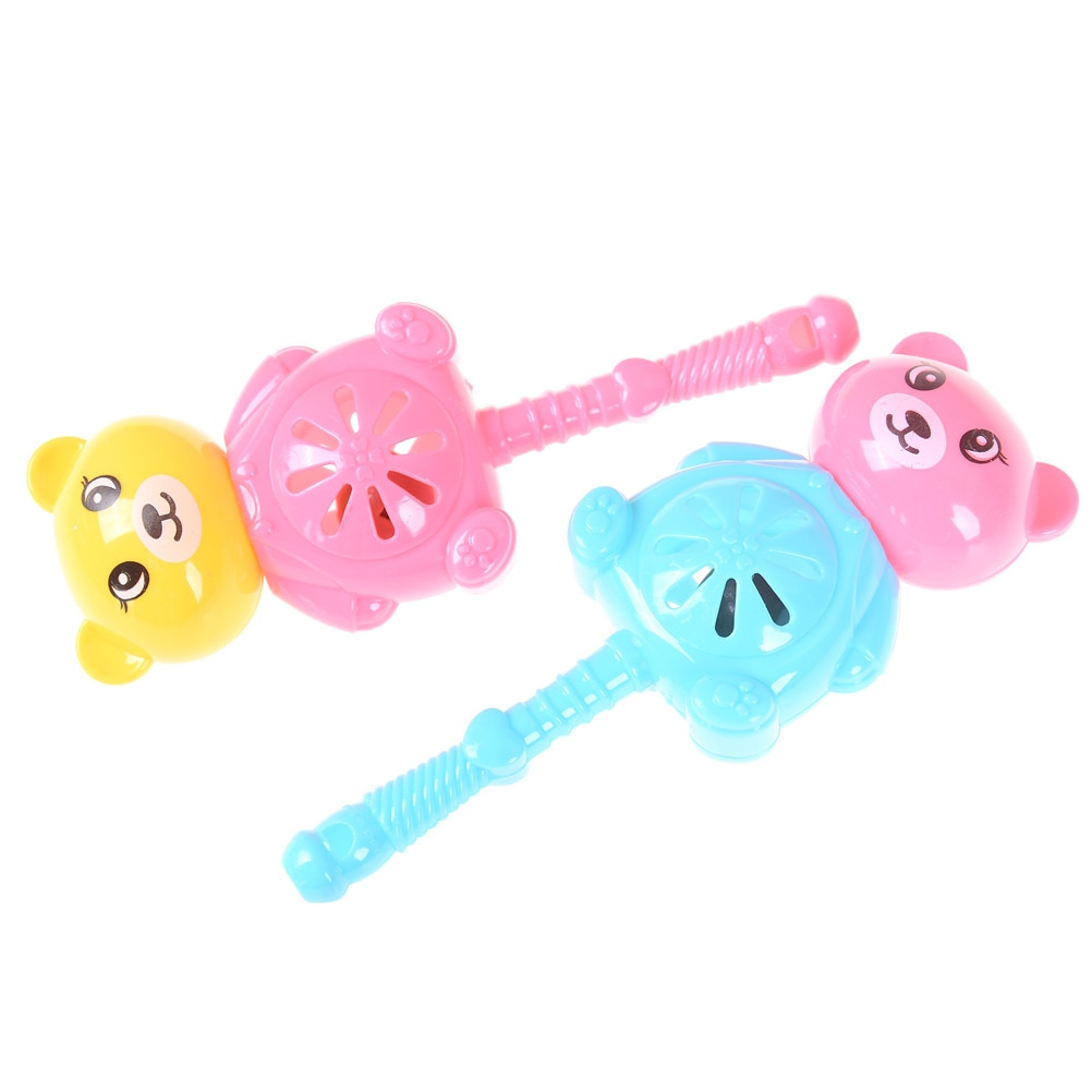 1pc Baby Hand Rattles Multicolor Bear Baby Rattles Baby Toy Newborn Teethers Combination