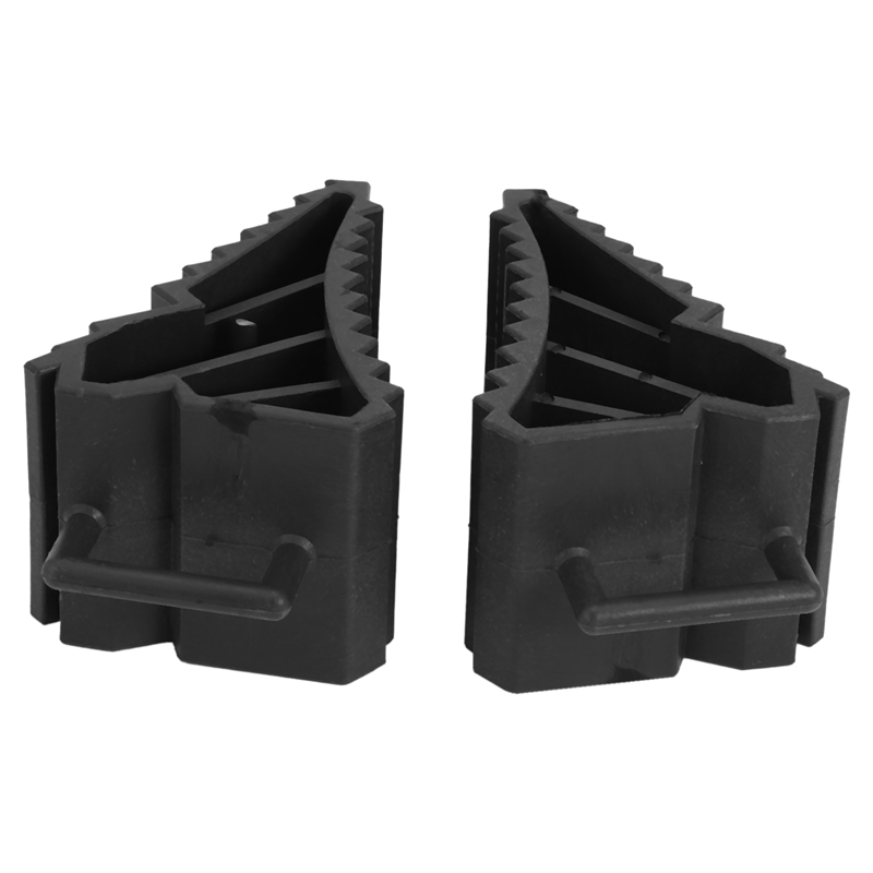 2Pcs Antislip Vehicle Car Truck Wheel Tire Chock Stop Block Black