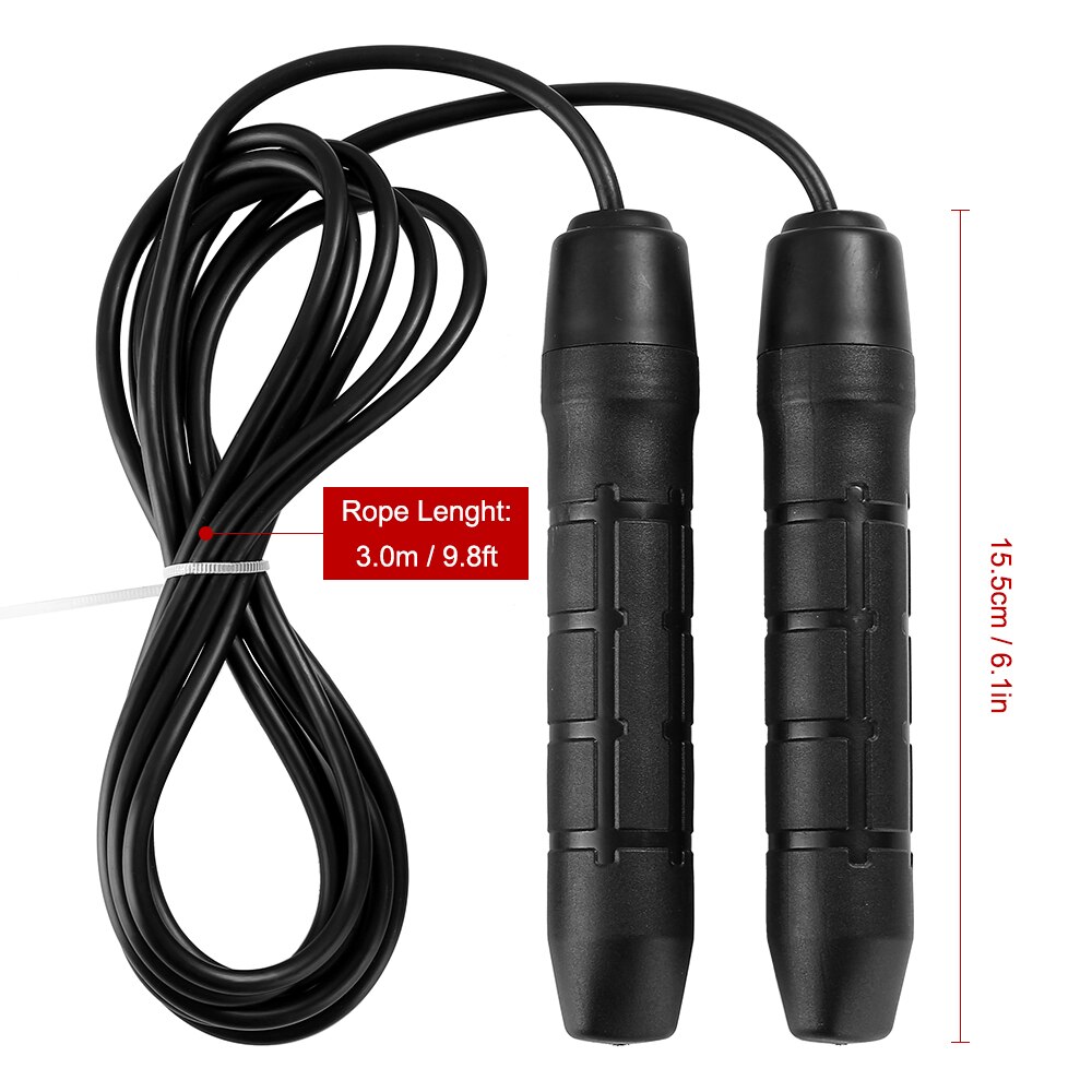 Adjustable Jump Rope Fitness Skipping Rope Soft Handles Tangle-free for Exercise Workouts Speed Endurance Training Gym Equipment