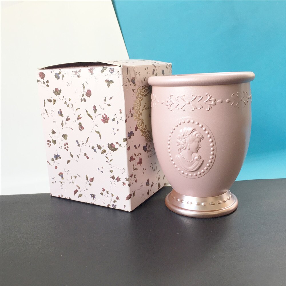 LesM Laduree Queens porte-pinceau-blanc/rose luxueux pinceaux de maquillage conteneur de rangement